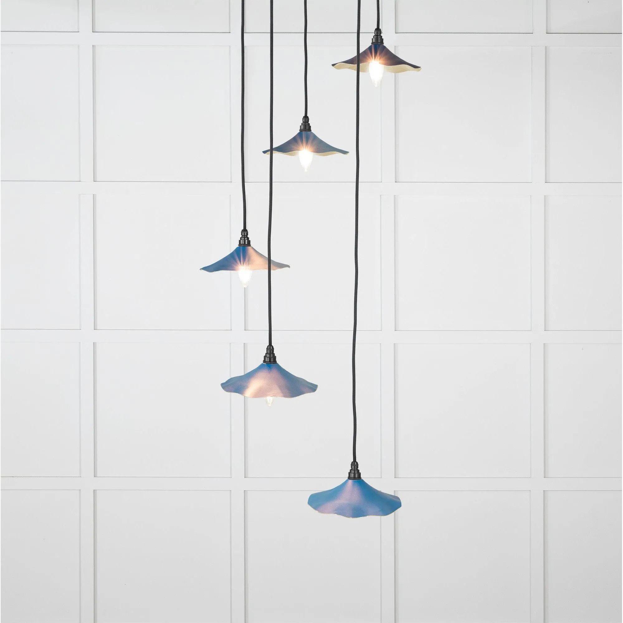 Smooth Brass Flora Cluster Pendant in Upstream | From The Anvil
