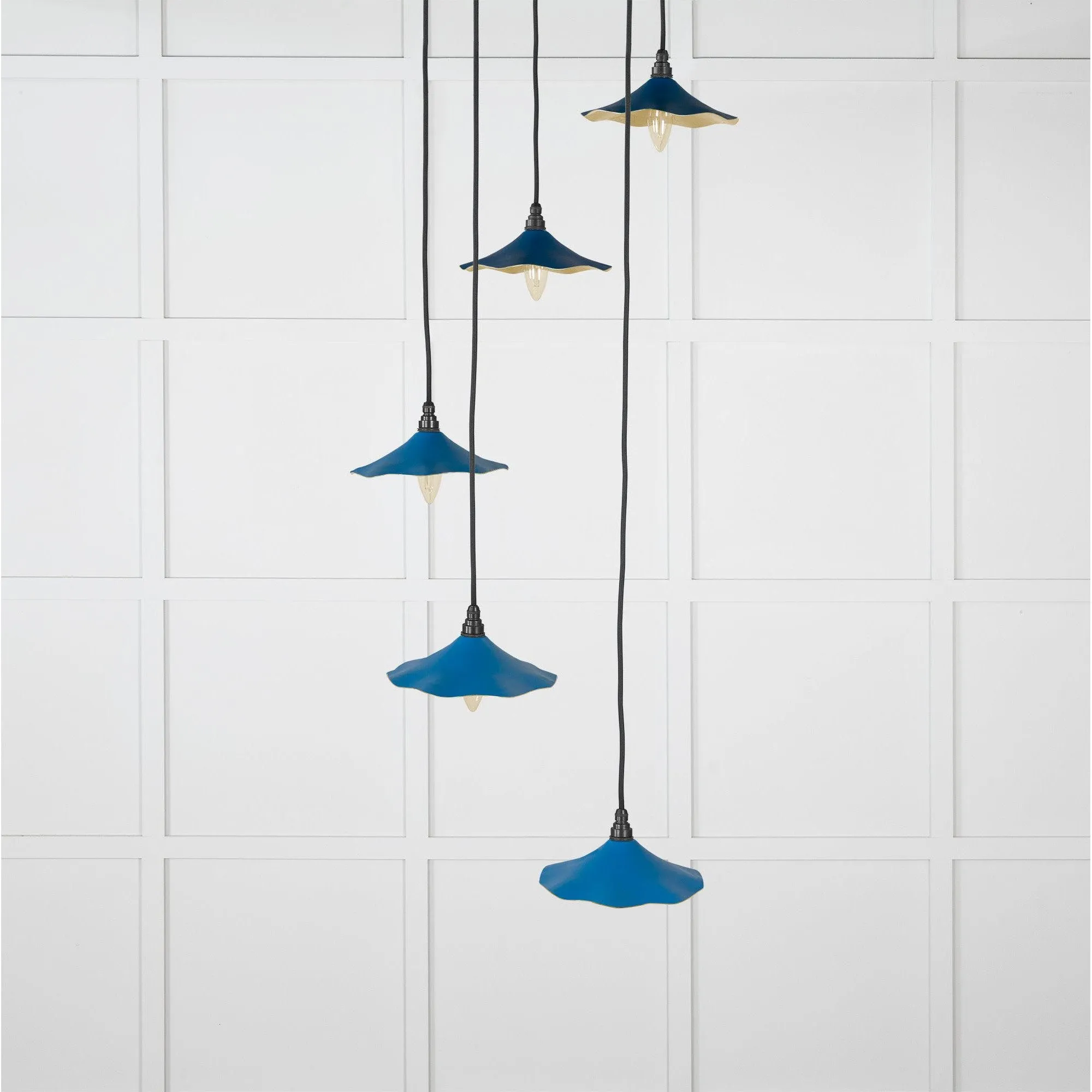 Smooth Brass Flora Cluster Pendant in Upstream | From The Anvil