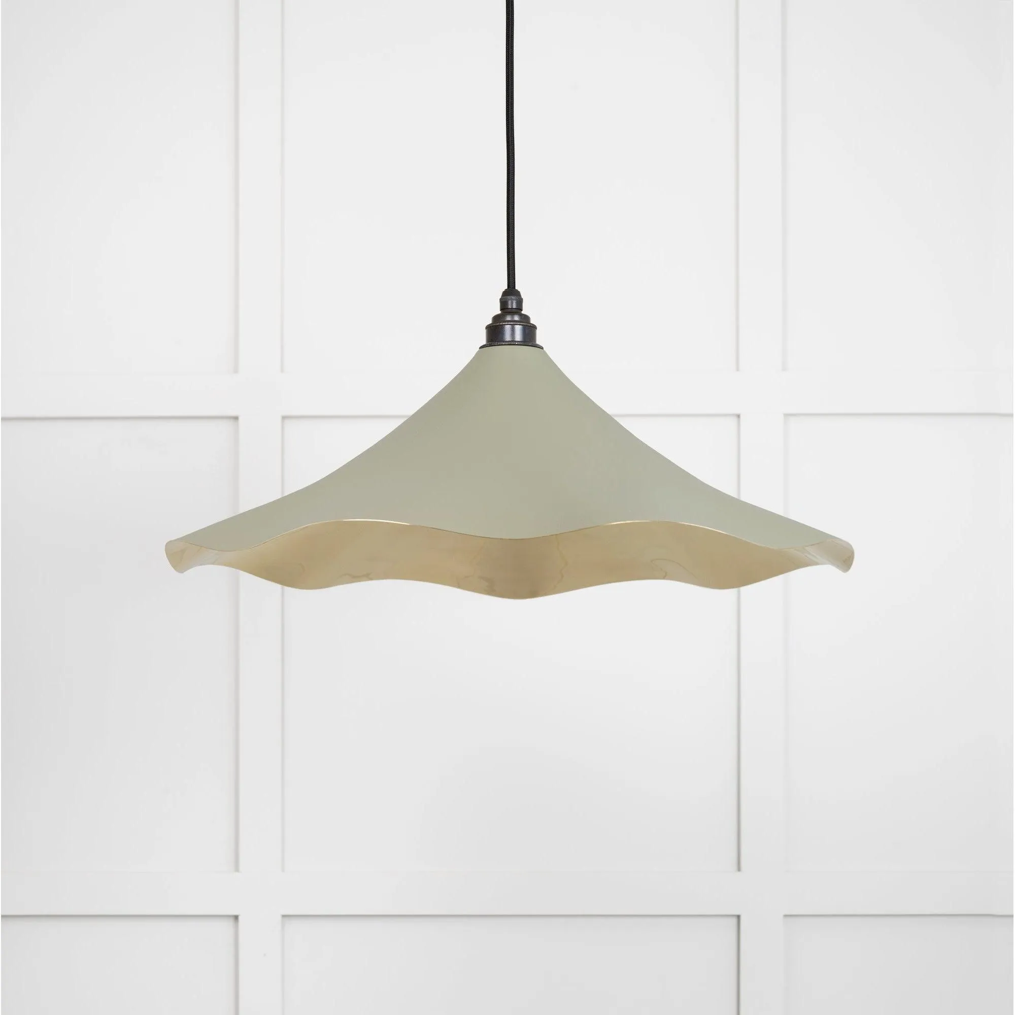 Smooth Brass Flora Pendant in Tump | From The Anvil