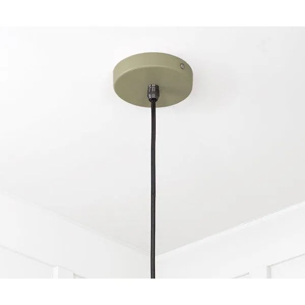 Smooth Brass Flora Pendant in Tump | From The Anvil