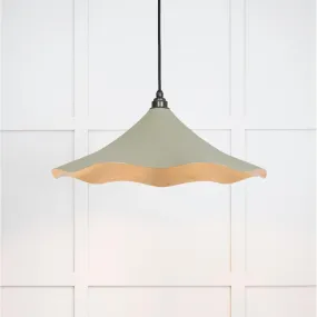 Smooth Brass Flora Pendant in Tump | From The Anvil