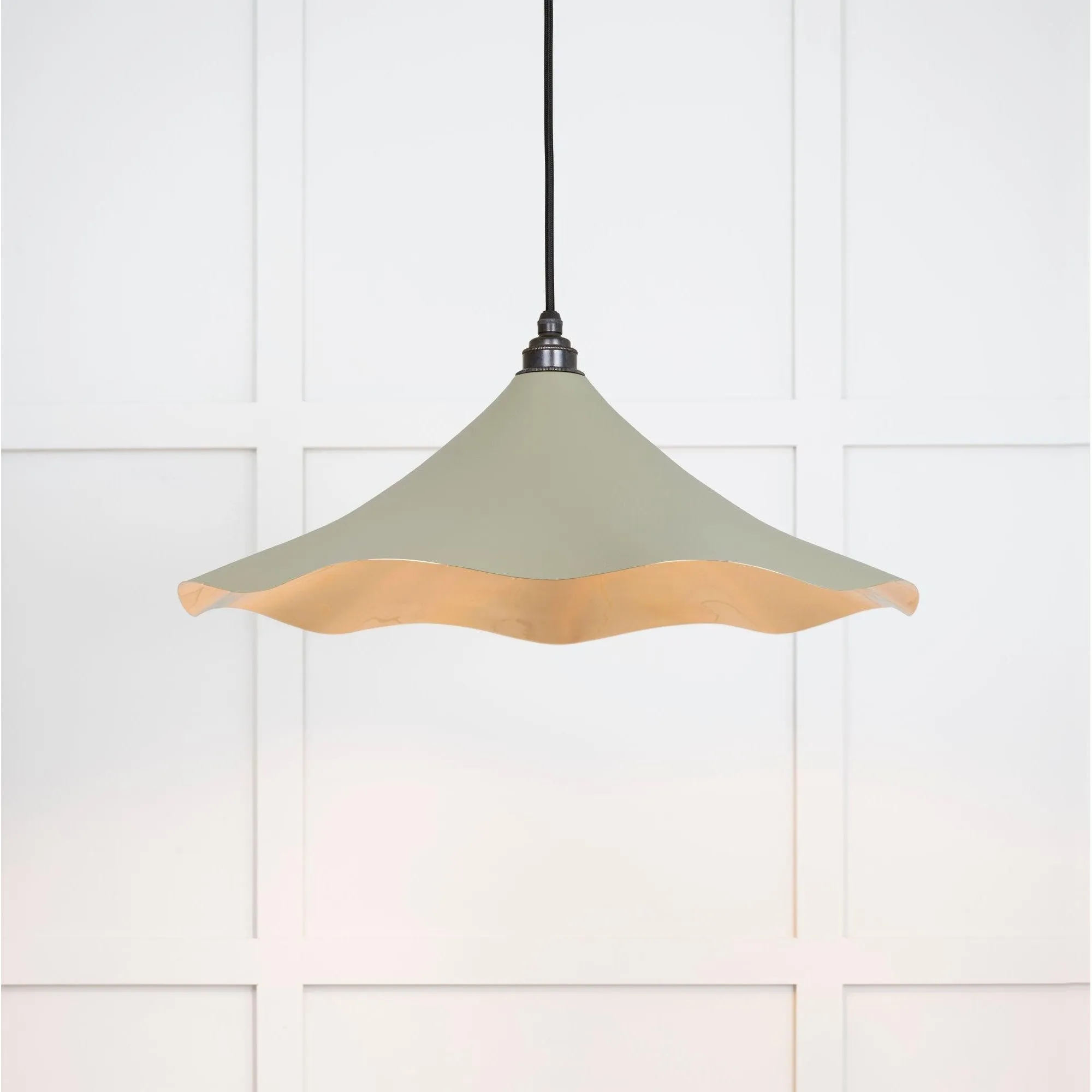 Smooth Brass Flora Pendant in Tump | From The Anvil