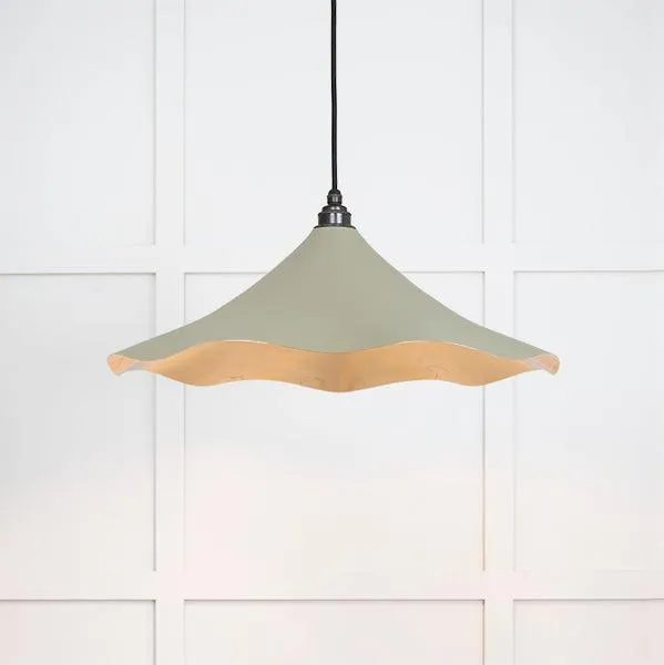 Smooth Brass Flora Pendant in Tump | From The Anvil