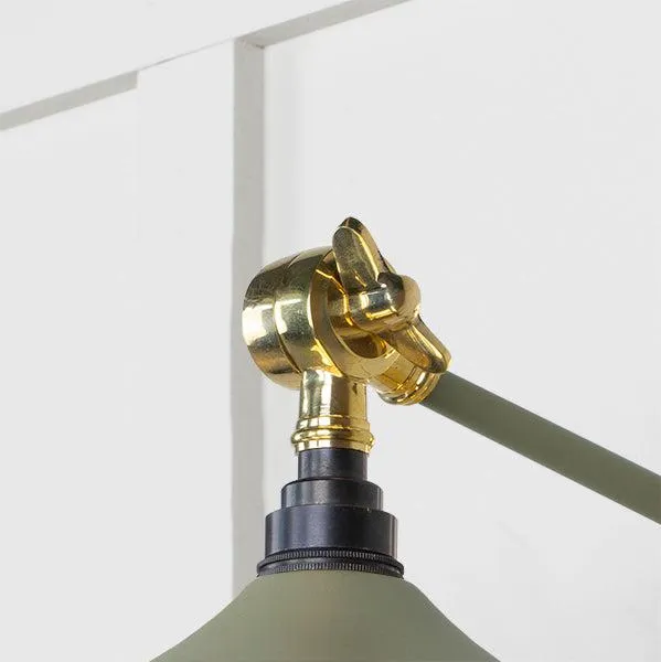 Smooth Brass Flora Wall Light in Tump | From The Anvil