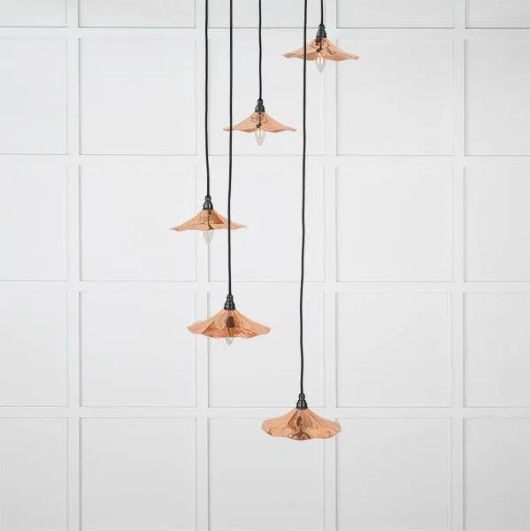 Smooth Copper Flora Cluster Pendant | From The Anvil