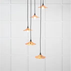 Smooth Copper Flora Cluster Pendant | From The Anvil