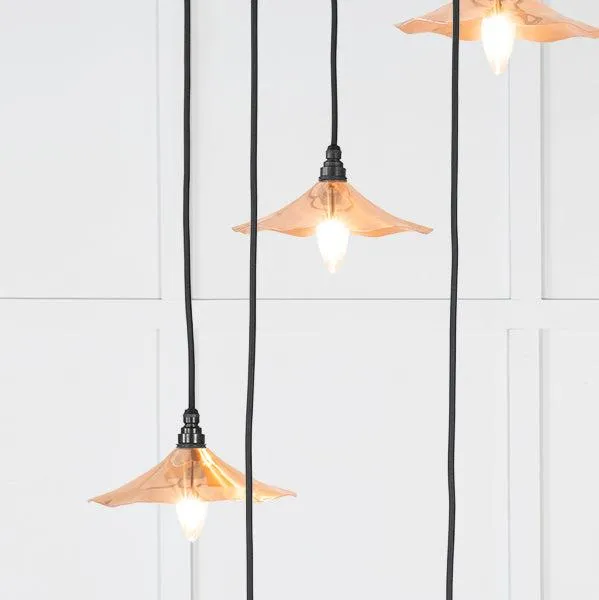 Smooth Copper Flora Cluster Pendant | From The Anvil