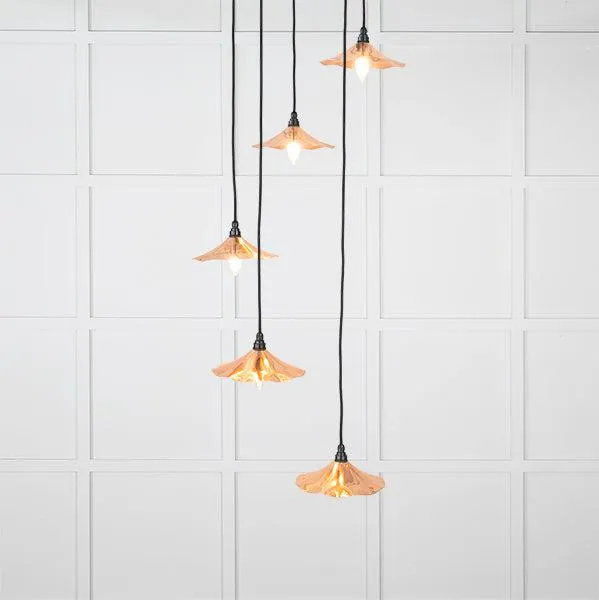 Smooth Copper Flora Cluster Pendant | From The Anvil