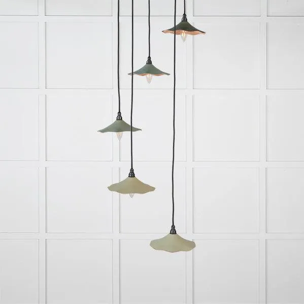 Smooth Copper Flora Cluster Pendant in Tump | From The Anvil