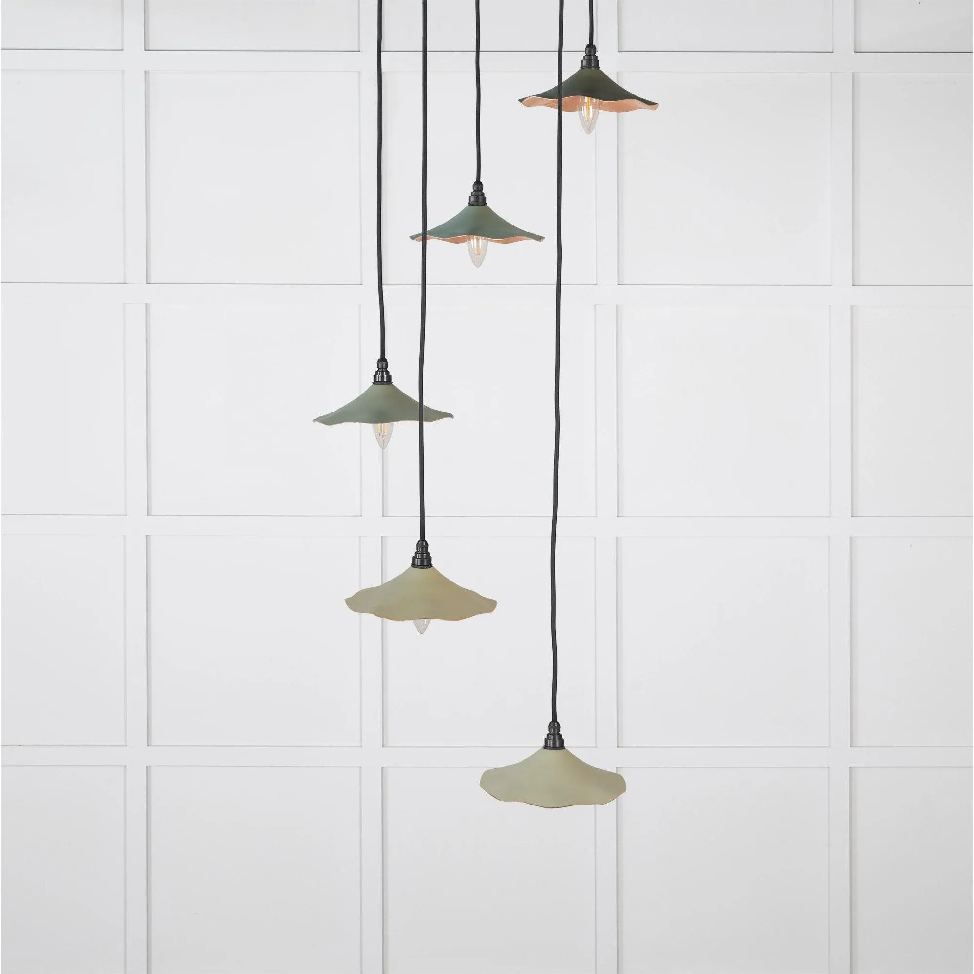 Smooth Copper Flora Cluster Pendant in Tump | From The Anvil