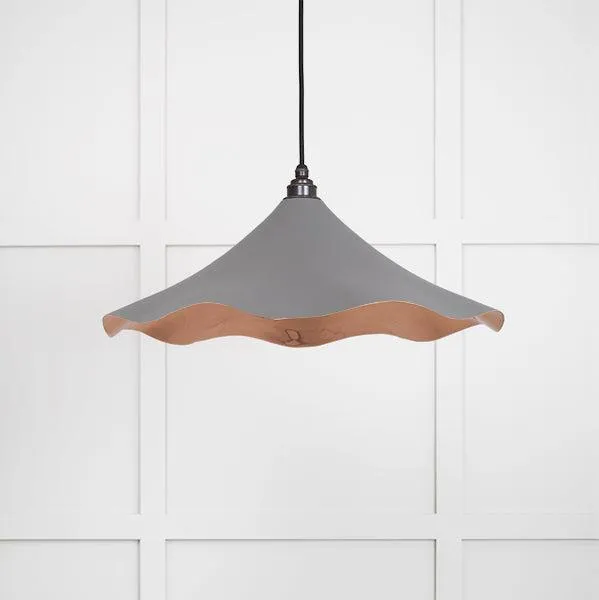 Smooth Copper Flora Pendant in Bluff | From The Anvil