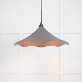 Smooth Copper Flora Pendant in Bluff | From The Anvil