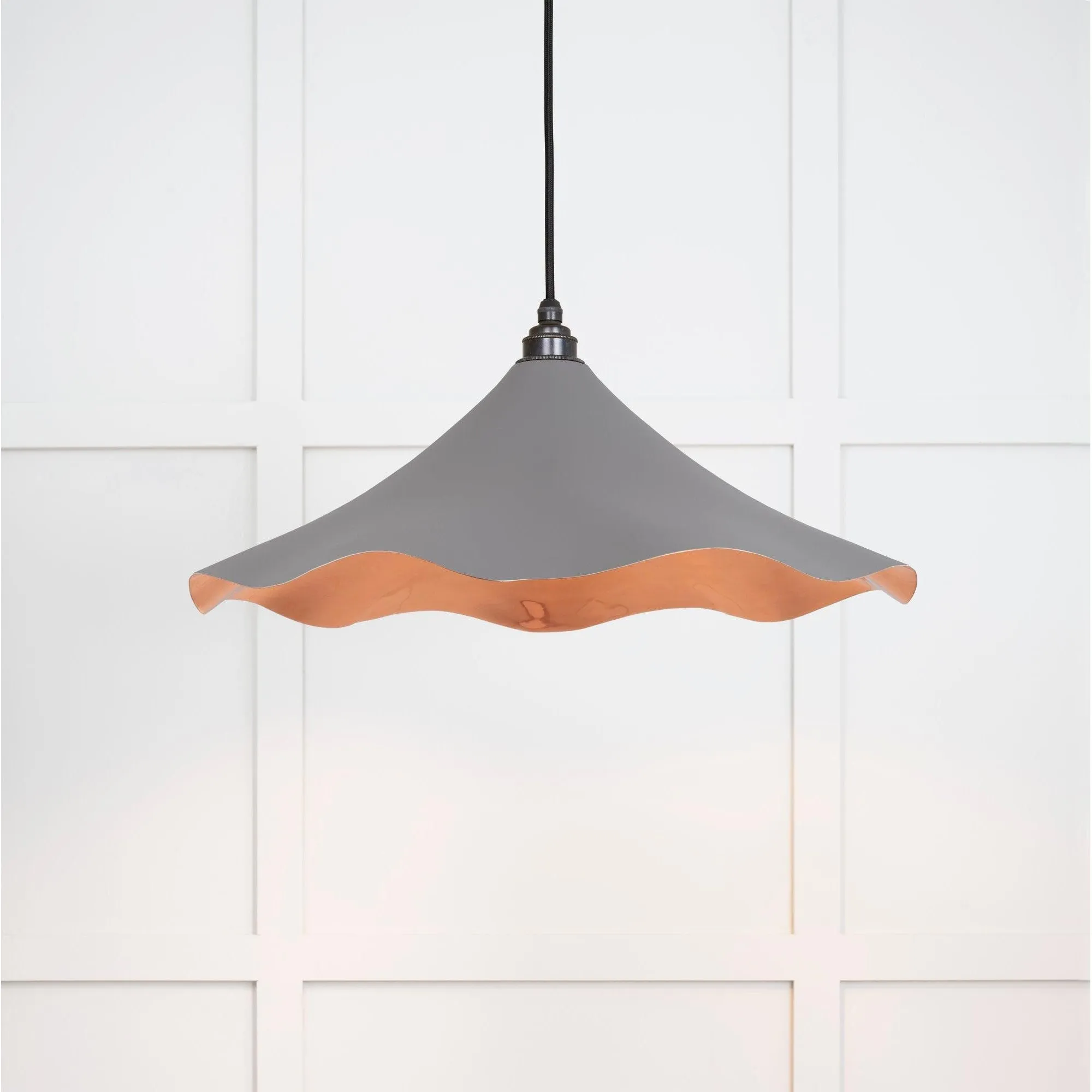 Smooth Copper Flora Pendant in Bluff | From The Anvil