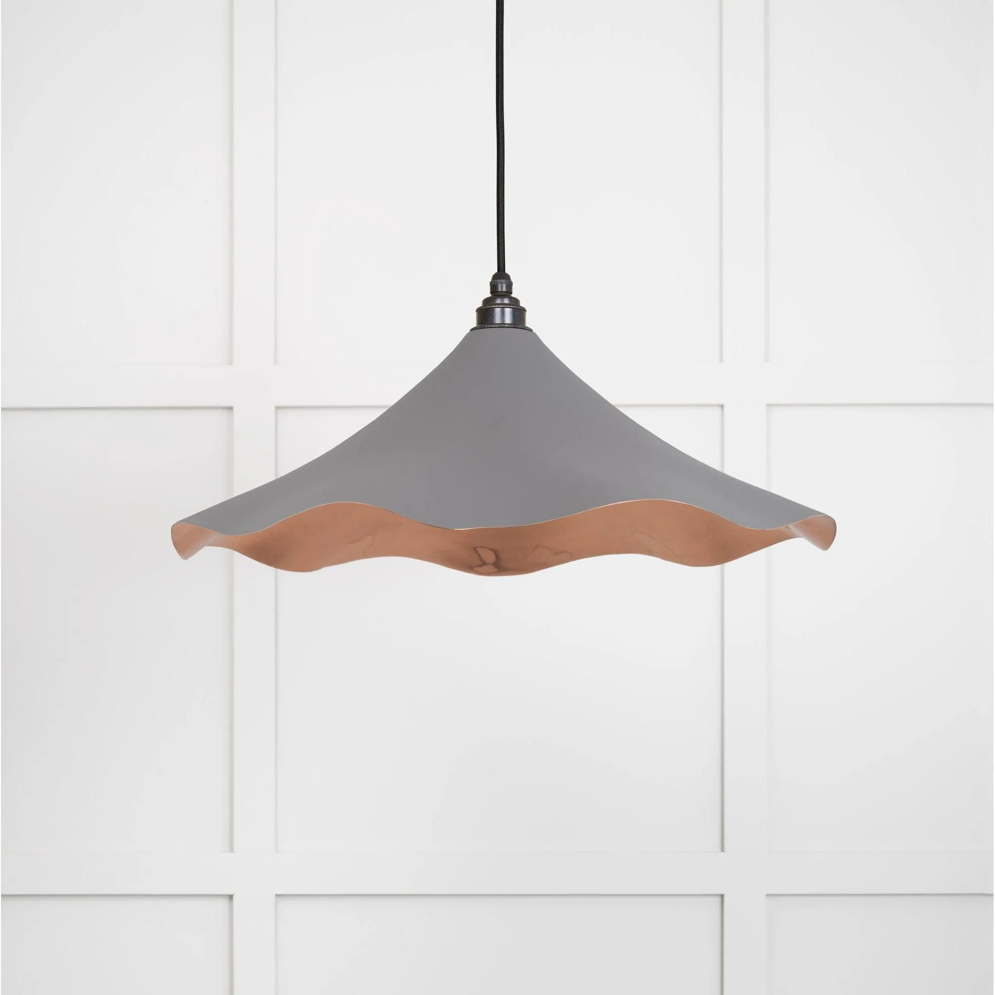 Smooth Copper Flora Pendant in Bluff | From The Anvil
