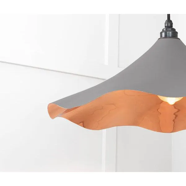 Smooth Copper Flora Pendant in Bluff | From The Anvil
