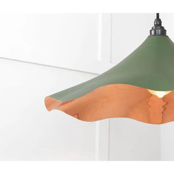 Smooth Copper Flora Pendant in Heath | From The Anvil