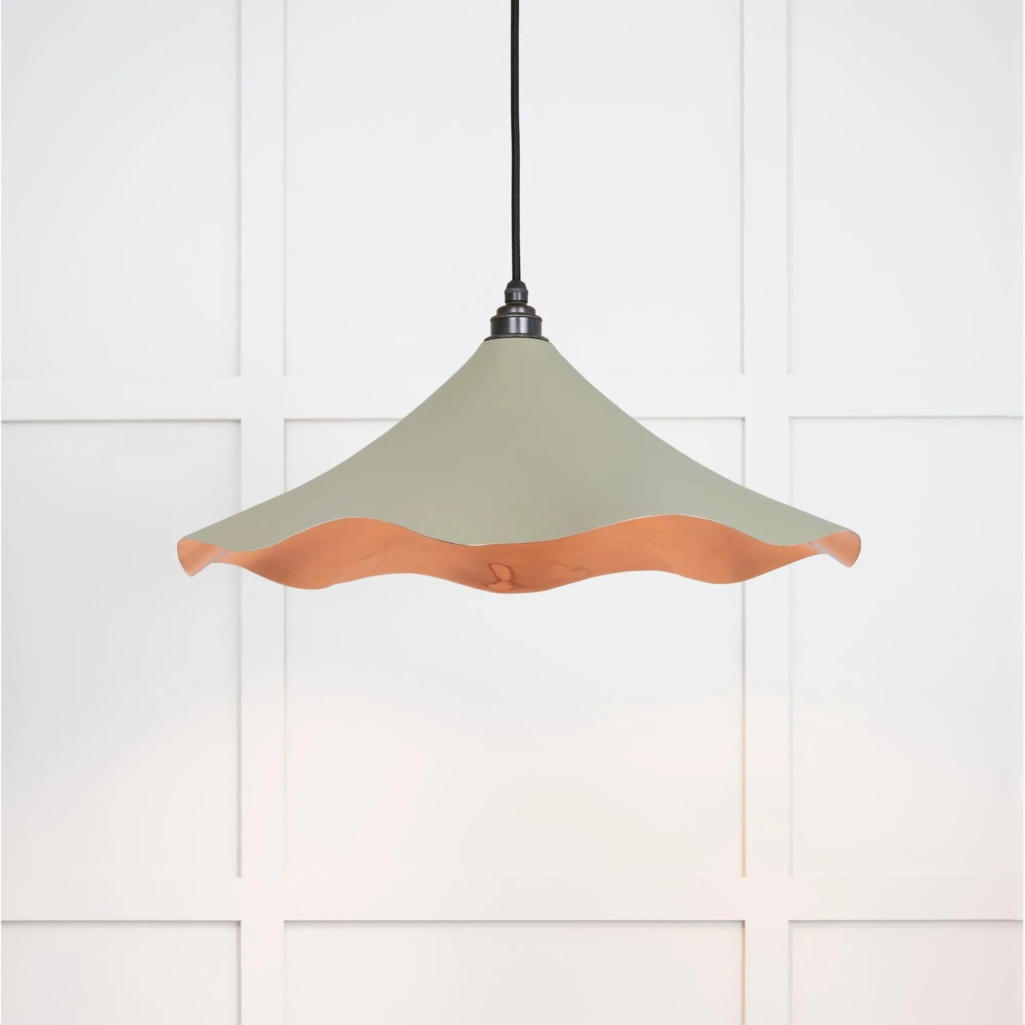 Smooth Copper Flora Pendant in Tump | From The Anvil