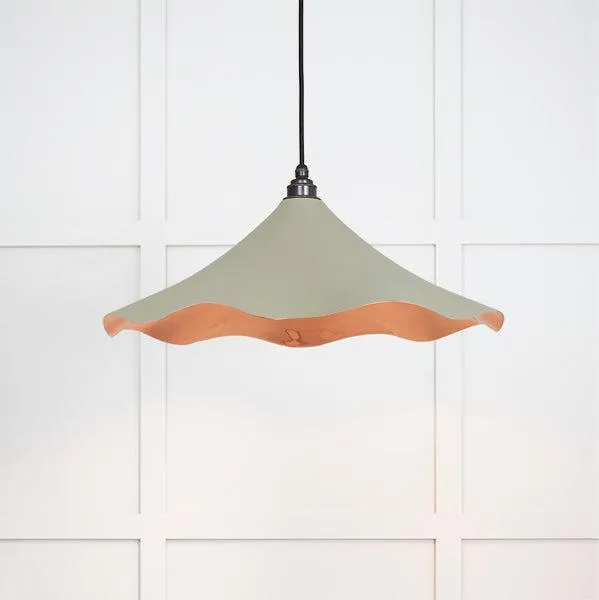 Smooth Copper Flora Pendant in Tump | From The Anvil