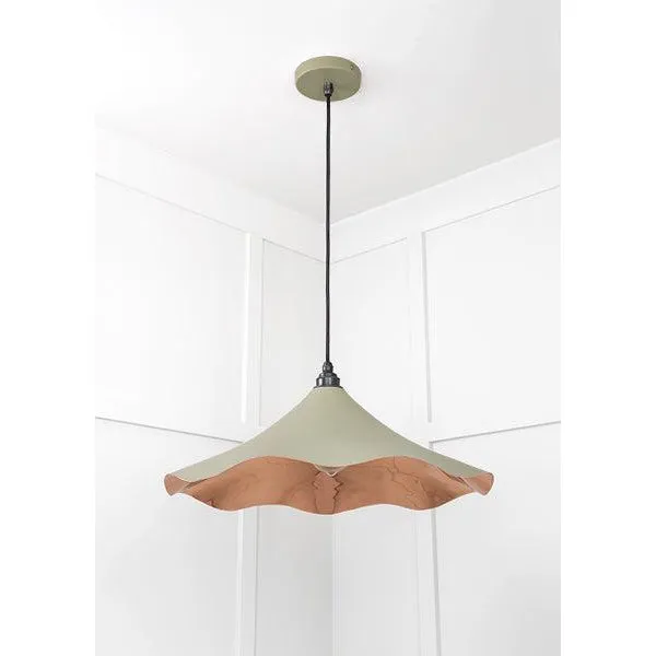 Smooth Copper Flora Pendant in Tump | From The Anvil