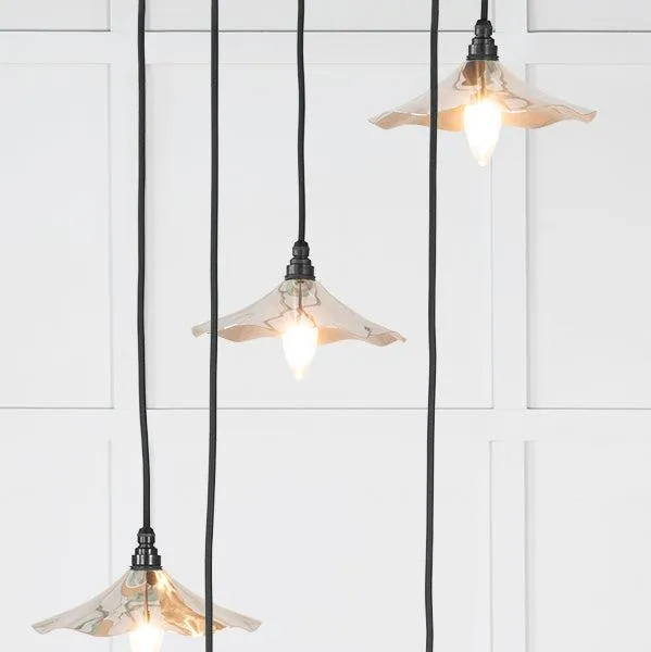 Smooth Nickel Flora Cluster Pendant | From The Anvil