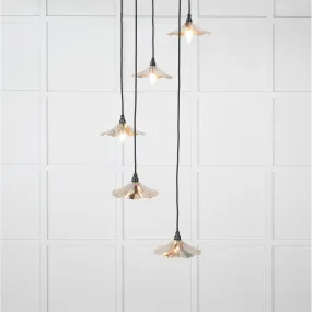 Smooth Nickel Flora Cluster Pendant | From The Anvil