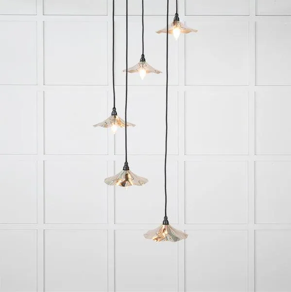 Smooth Nickel Flora Cluster Pendant | From The Anvil