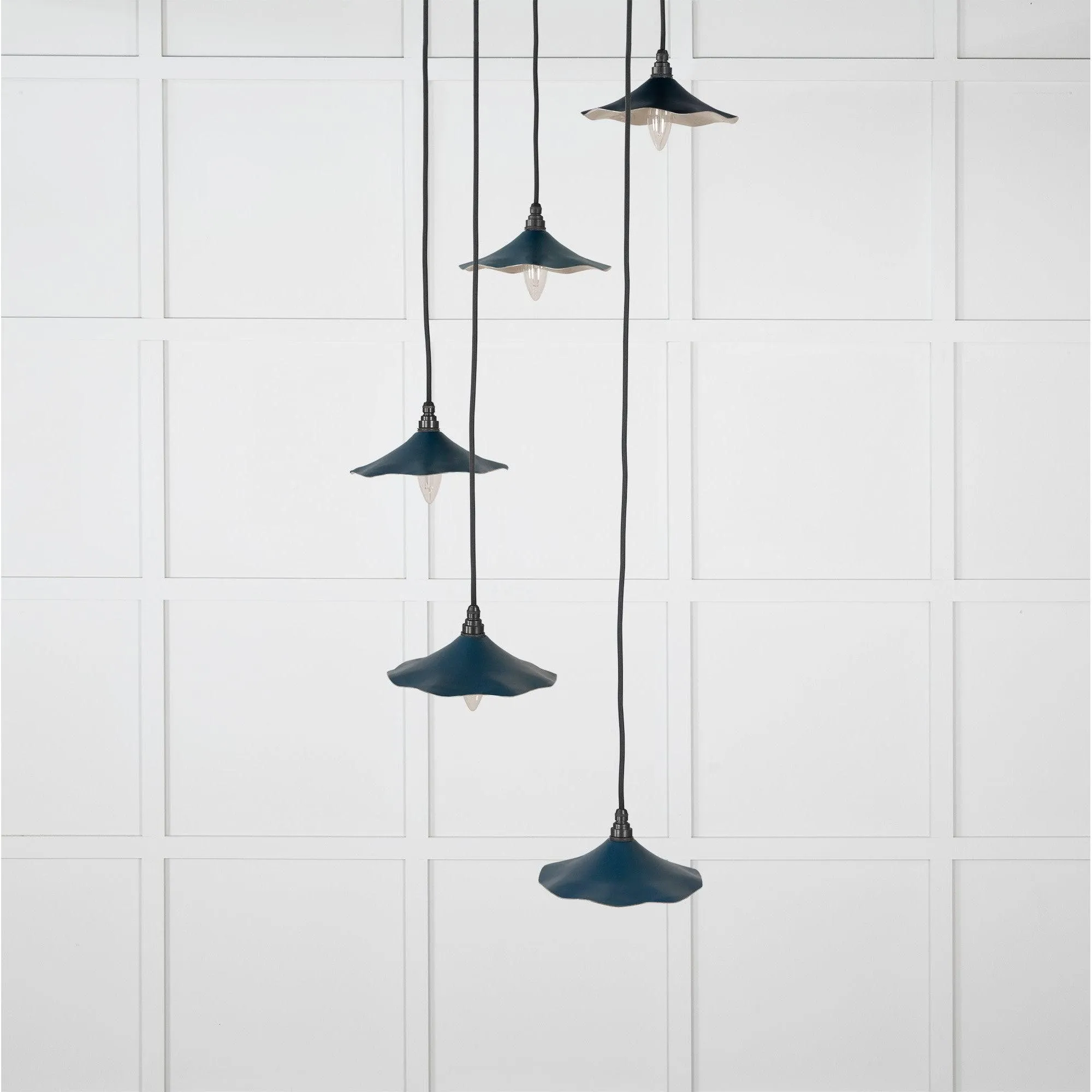 Smooth Nickel Flora Cluster Pendant in Dusk | From The Anvil