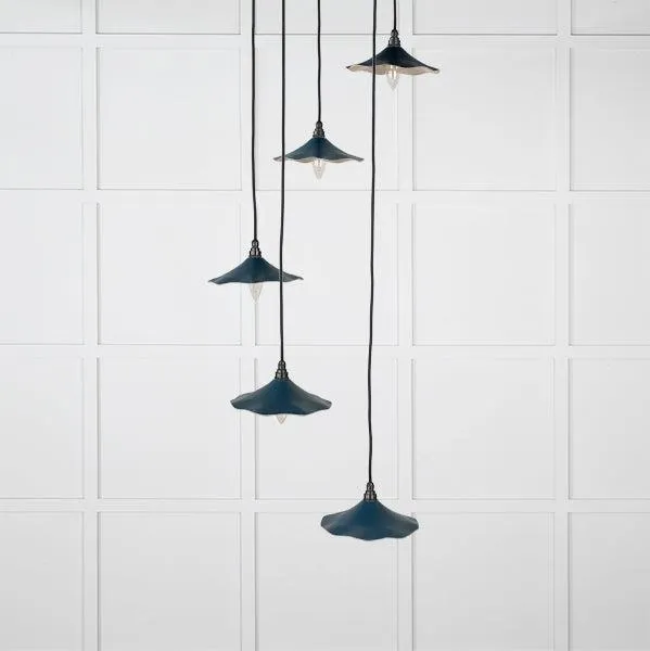 Smooth Nickel Flora Cluster Pendant in Dusk | From The Anvil
