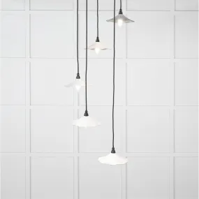 Smooth Nickel Flora Cluster Pendant in Flock | From The Anvil