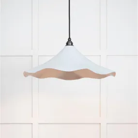 Smooth Nickel Flora Pendant in Birch | From The Anvil