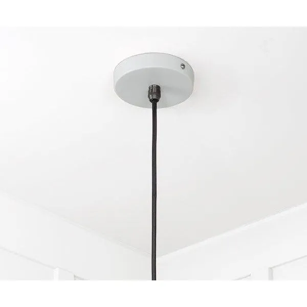 Smooth Nickel Flora Pendant in Birch | From The Anvil