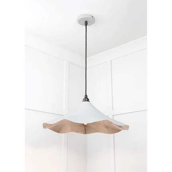 Smooth Nickel Flora Pendant in Birch | From The Anvil