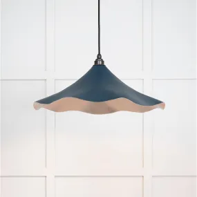 Smooth Nickel Flora Pendant in Dusk | From The Anvil