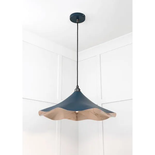 Smooth Nickel Flora Pendant in Dusk | From The Anvil