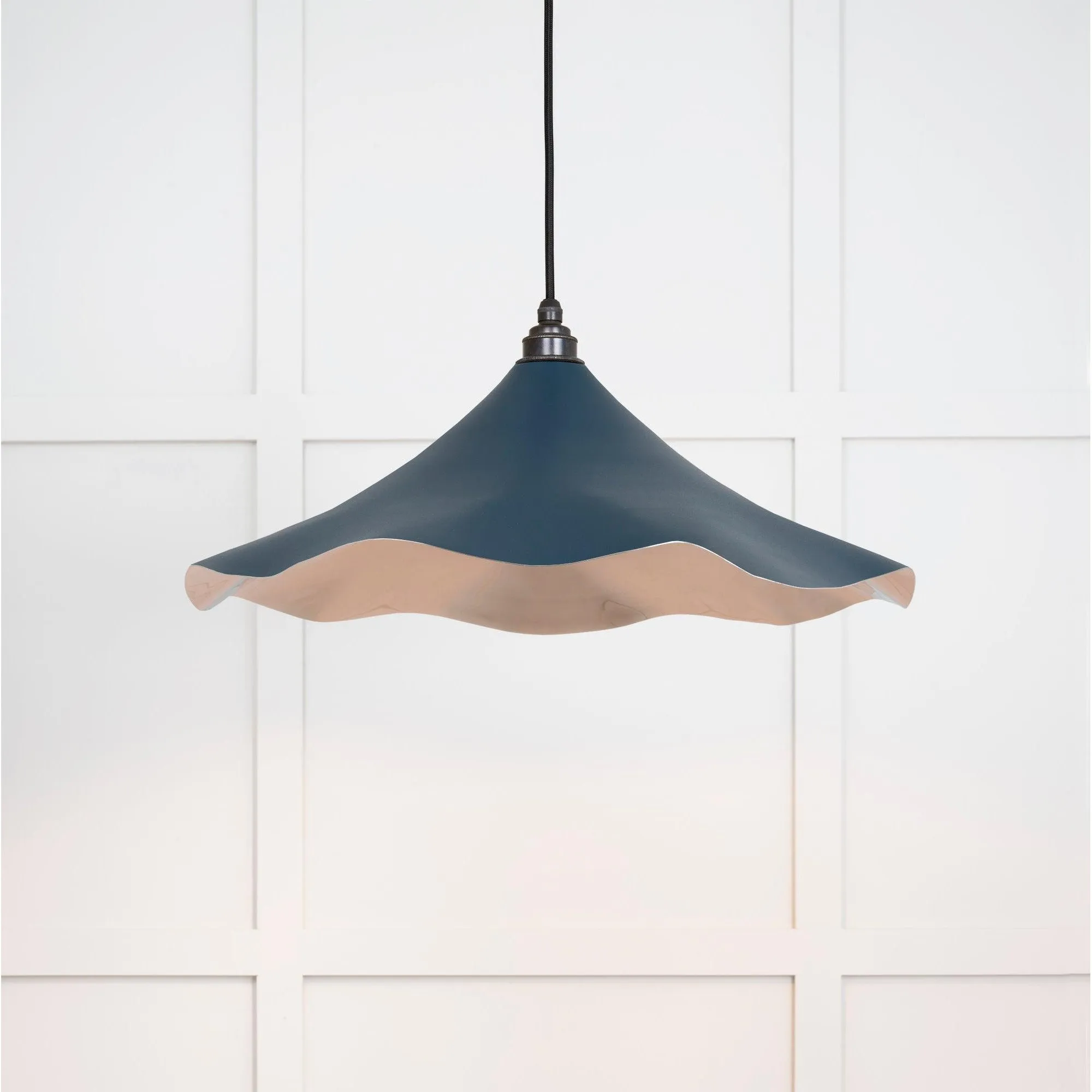 Smooth Nickel Flora Pendant in Dusk | From The Anvil
