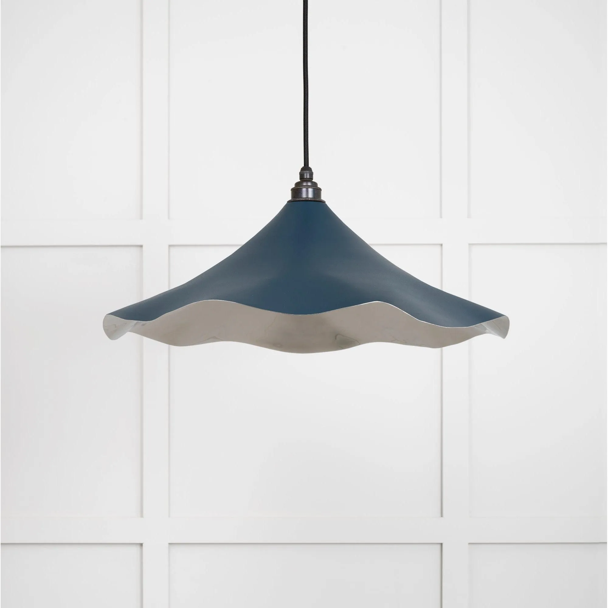 Smooth Nickel Flora Pendant in Dusk | From The Anvil