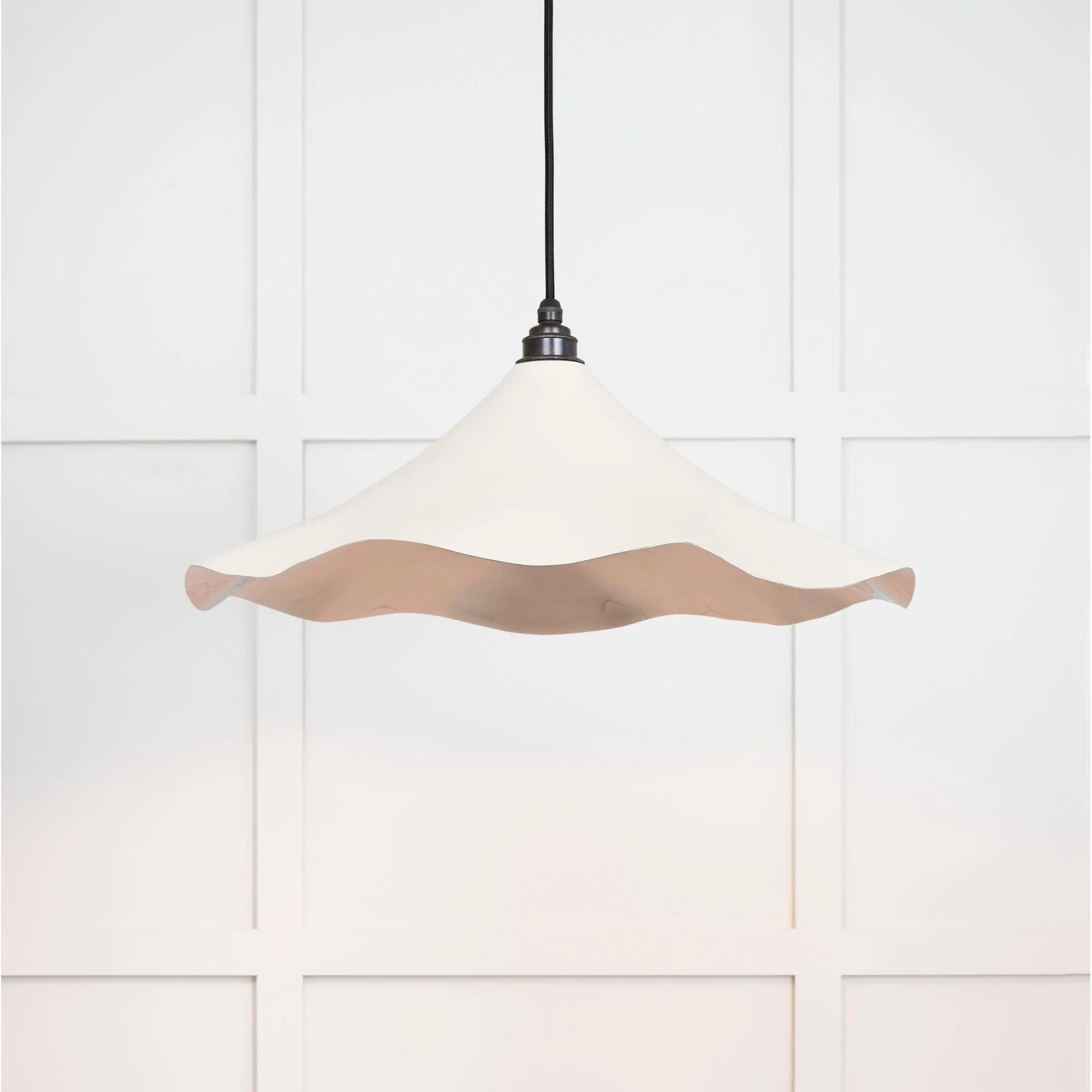 Smooth Nickel Flora Pendant in Teasel | From The Anvil