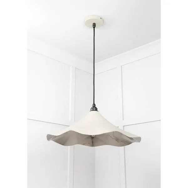 Smooth Nickel Flora Pendant in Teasel | From The Anvil