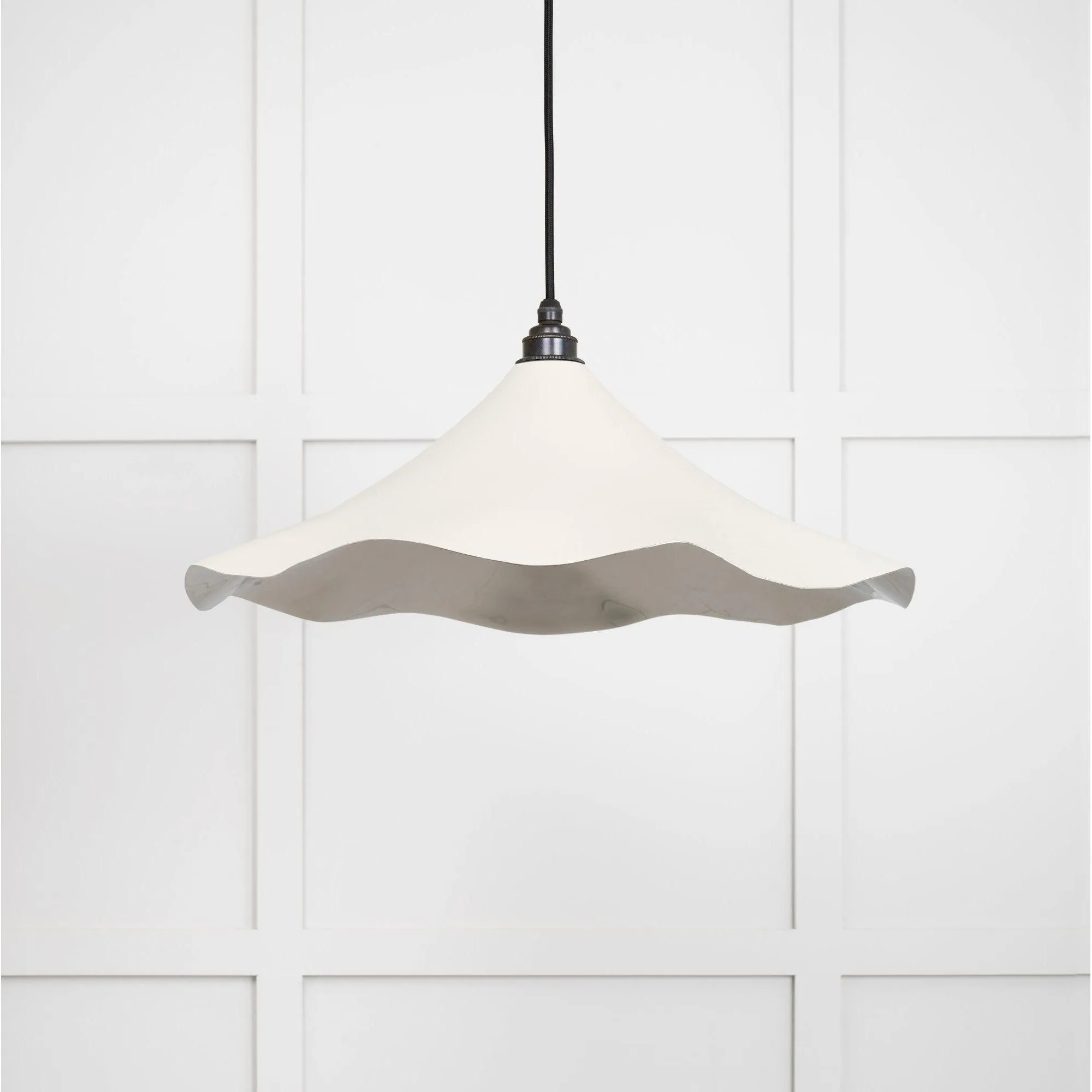 Smooth Nickel Flora Pendant in Teasel | From The Anvil
