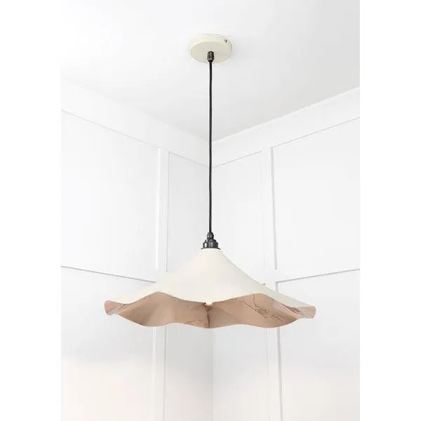 Smooth Nickel Flora Pendant in Teasel | From The Anvil