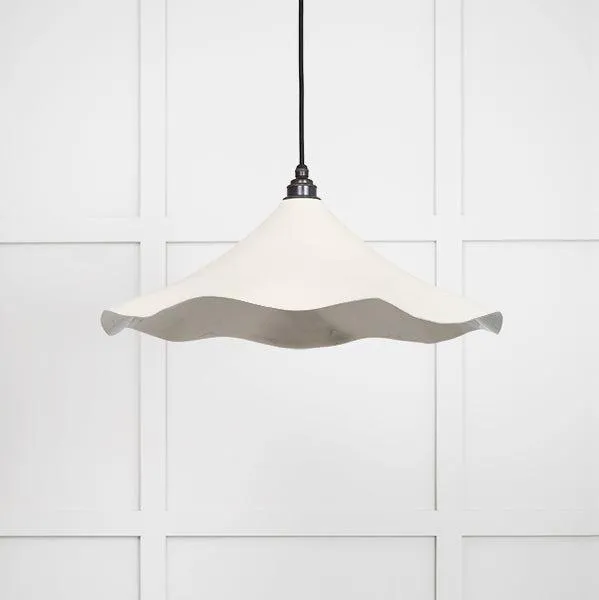 Smooth Nickel Flora Pendant in Teasel | From The Anvil
