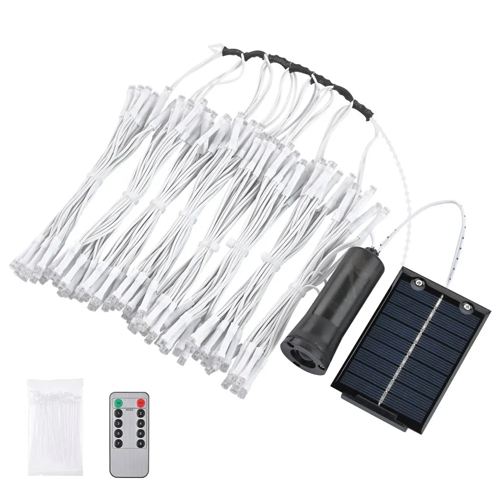 Solar Lights for Patio Umbrella 9-10ft 8-Rib Remote Control