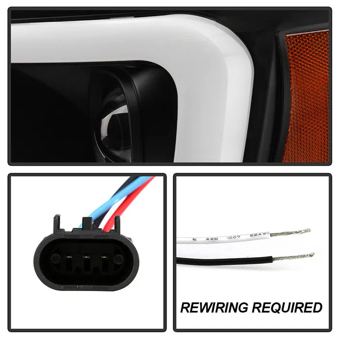 Spyder Platinum Dodge Ram 1500 2500 3500 06-08 LED Headlights Black