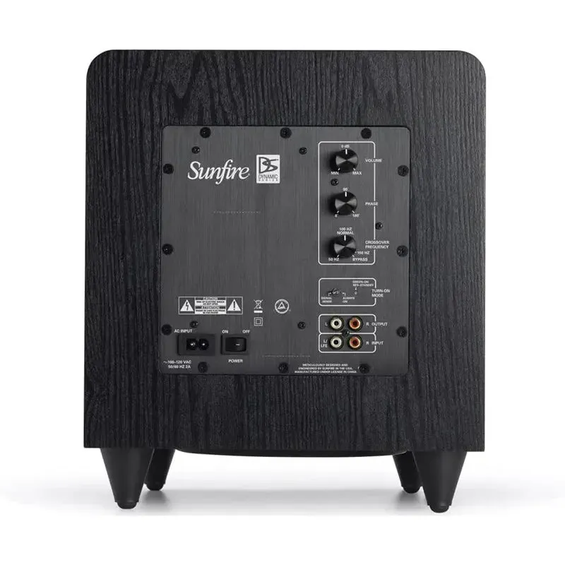 Sunfire SDS8230 8" Dual Driver 400 Watts Max Powered Subwoofer 230V (Black Ash)