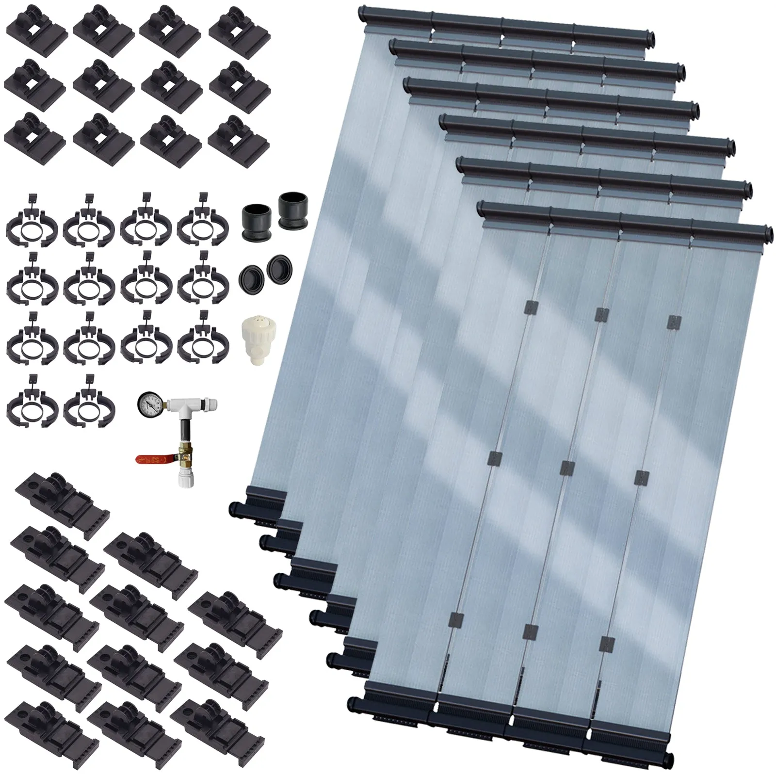 SwimLux Advanced Semi-Glazed Solar Pool Heater DIY Kit - Significant High-Energy Performance w/ Multi-Wall Encapsulation Glazing