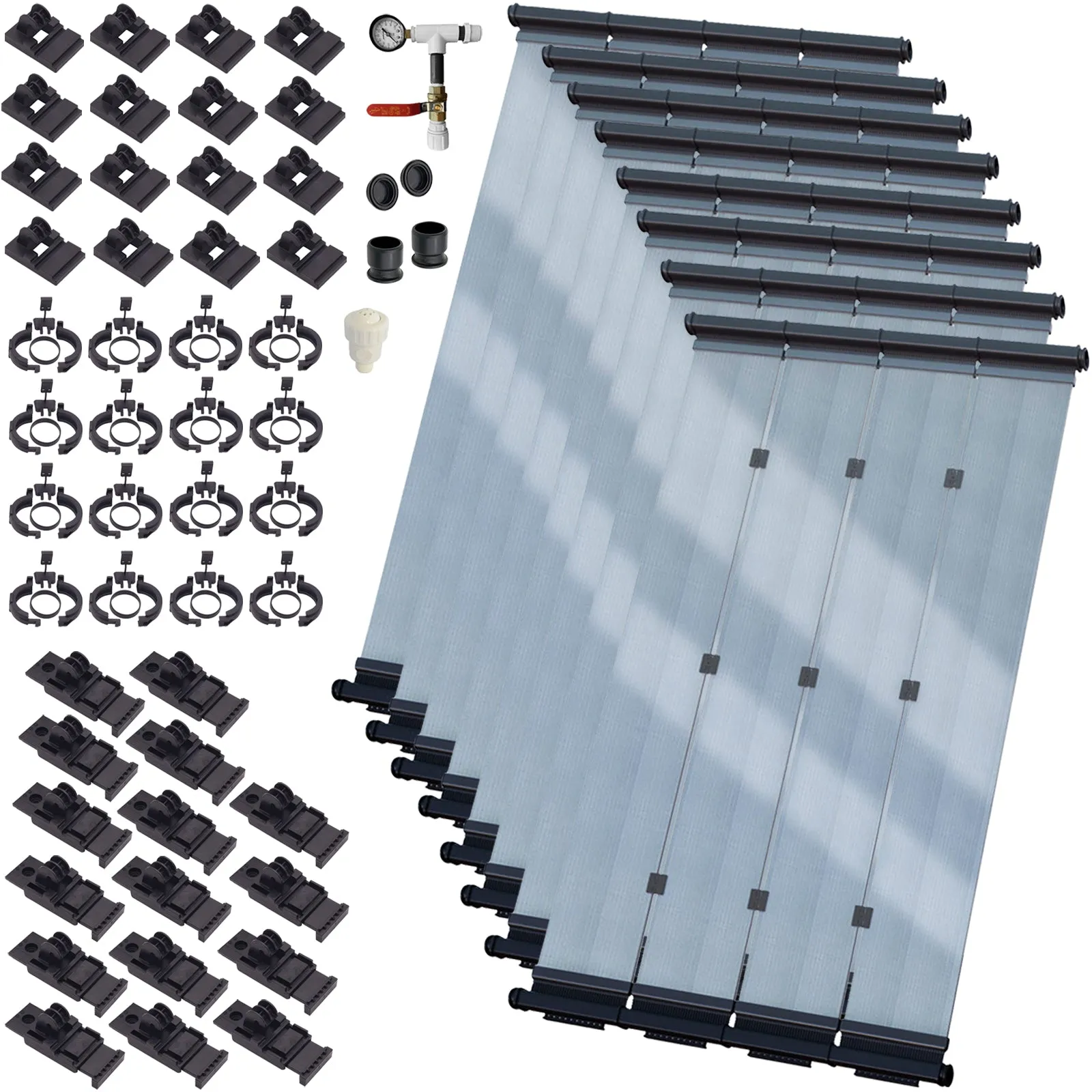 SwimLux Advanced Semi-Glazed Solar Pool Heater DIY Kit - Significant High-Energy Performance w/ Multi-Wall Encapsulation Glazing