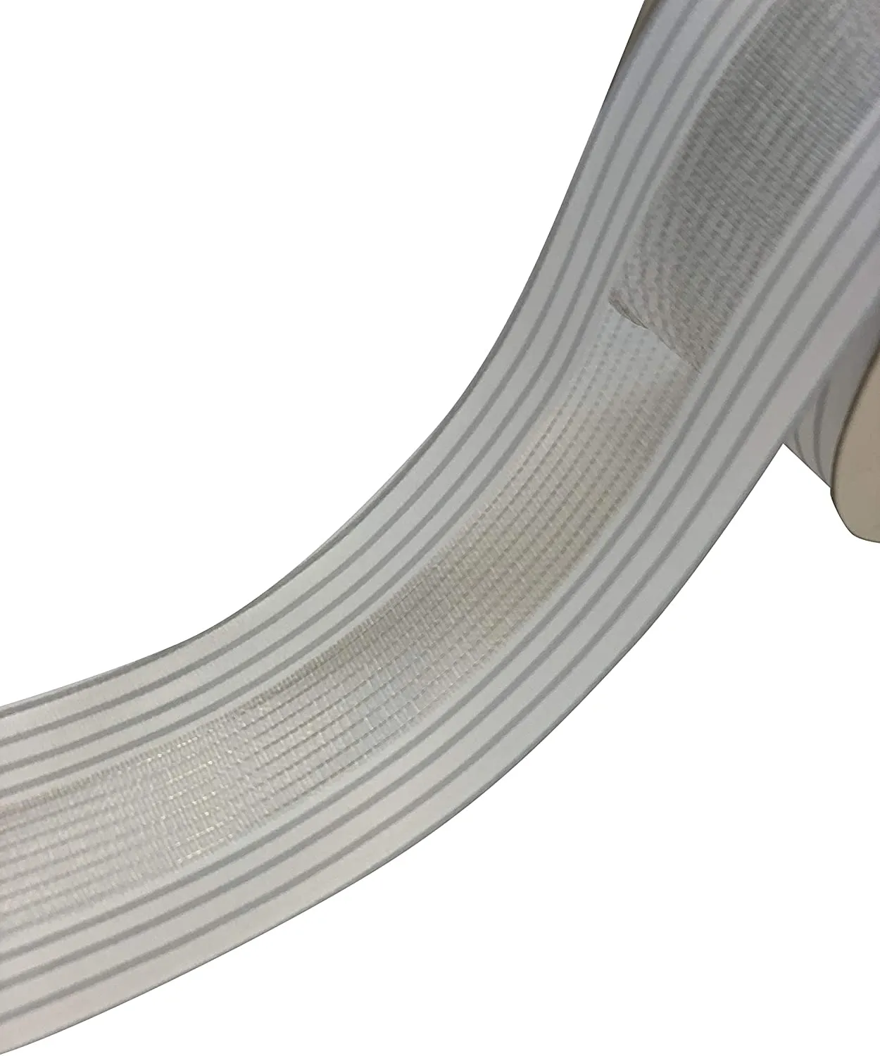 Textured Sheer Center White Ribbon - 1 1/2" x 25 Yards