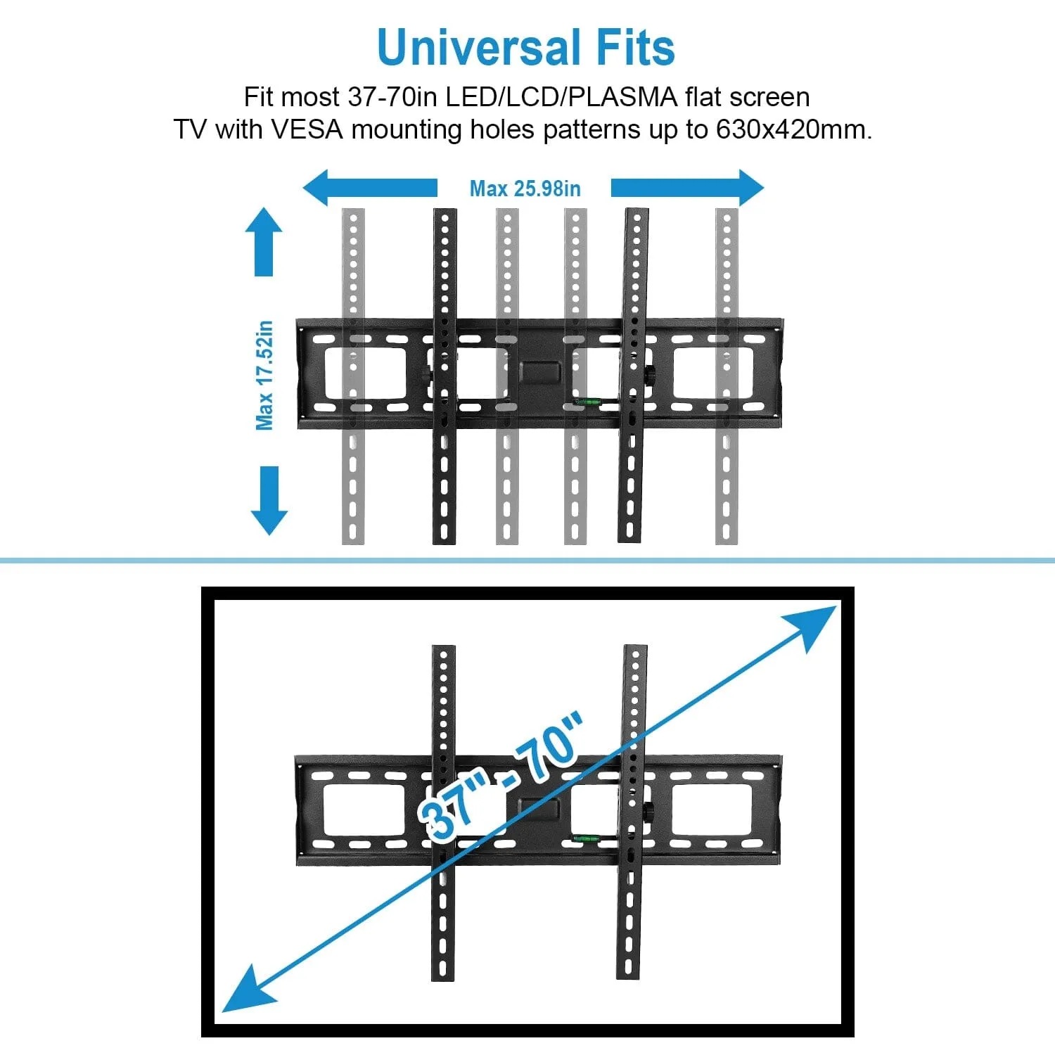 Tilt TV Wall Mount Bracket for 37"-70" LED/LCD/PLASMA Flat TV