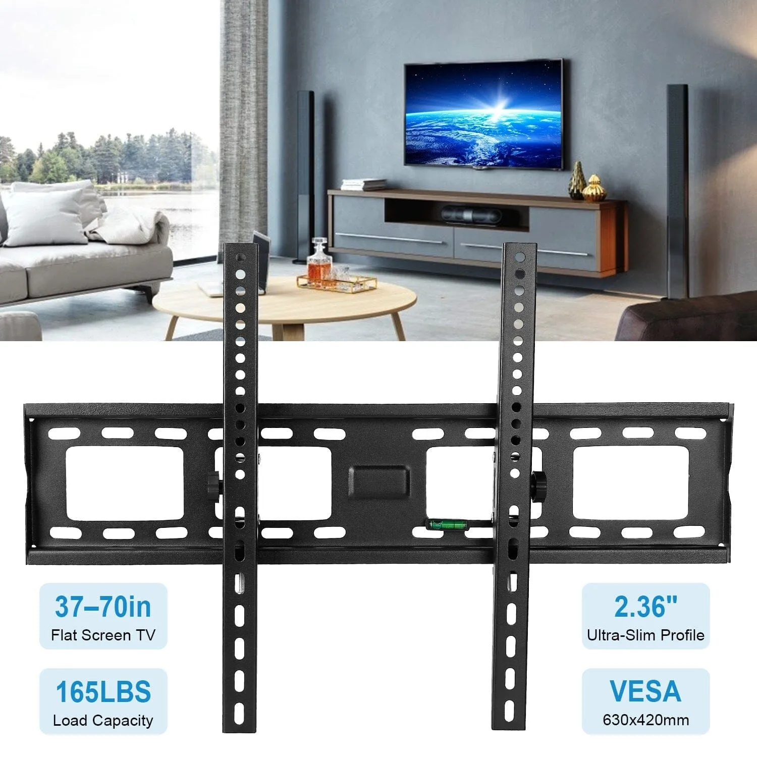 Tilt TV Wall Mount Bracket for 37"-70" LED/LCD/PLASMA Flat TV
