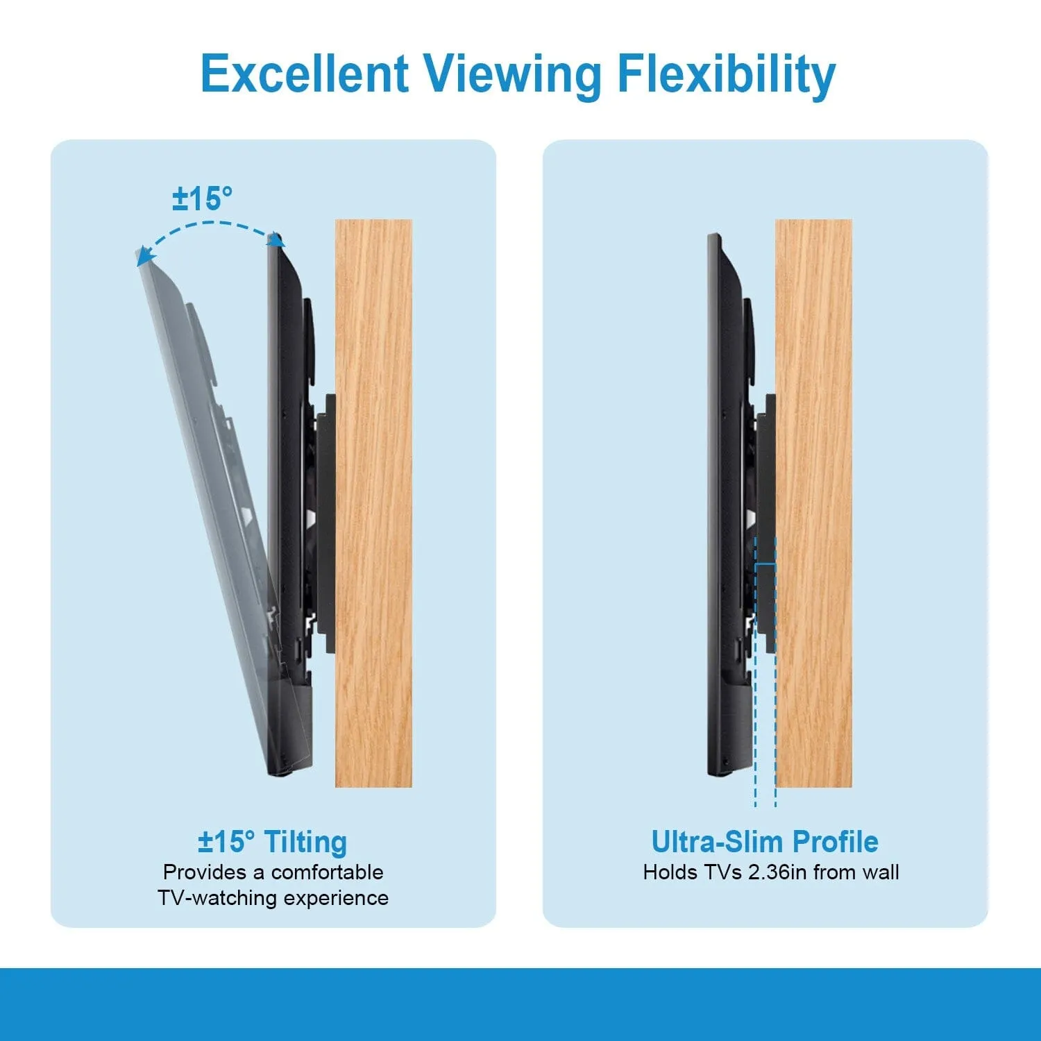 Tilt TV Wall Mount Bracket for 37"-70" LED/LCD/PLASMA Flat TV